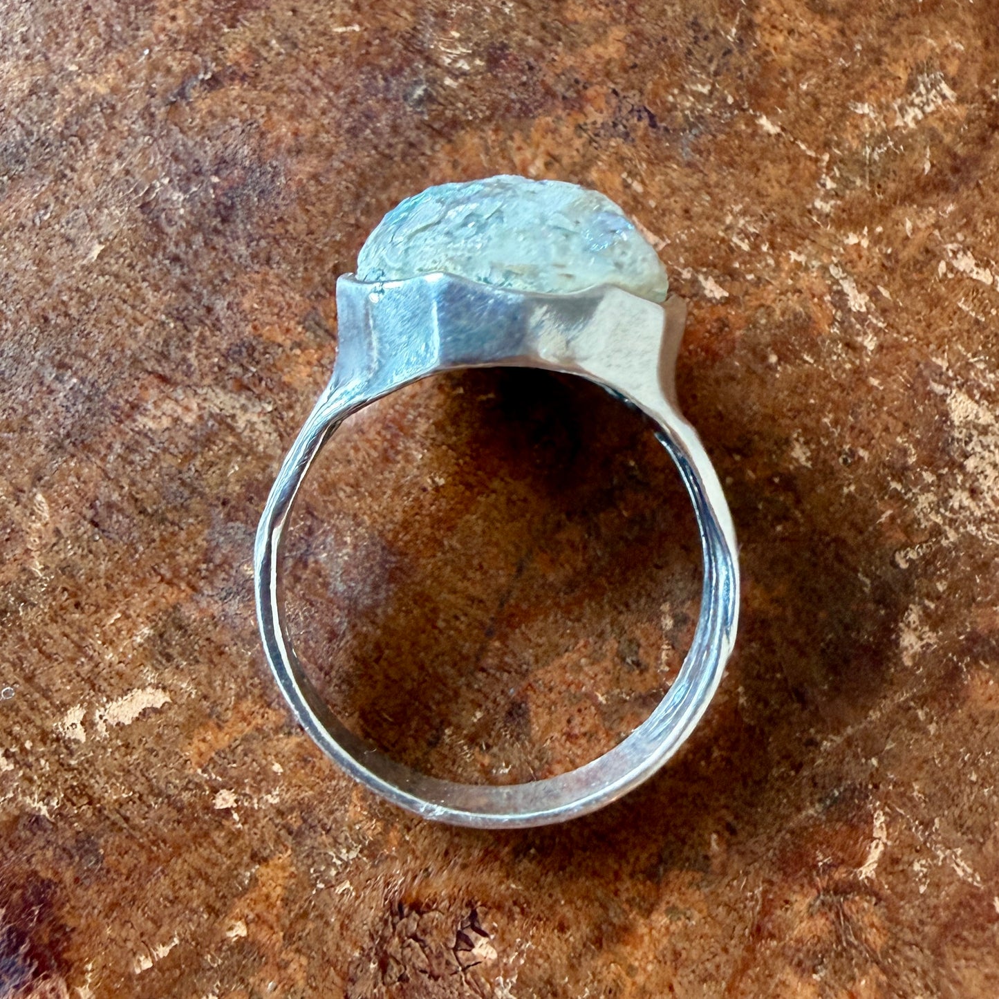 The Astra Romana Ring - Real Ancient Roman Glass set in Sterling Silver